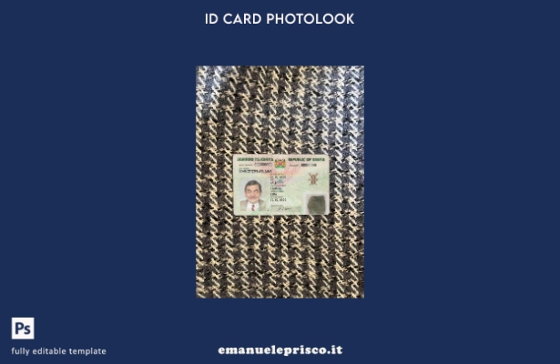 modello FRONTALE photolook ID Kenya stile verificato